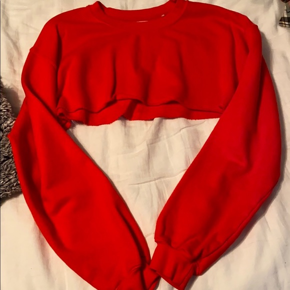 Joah Brown Cropped Sweatshirt 